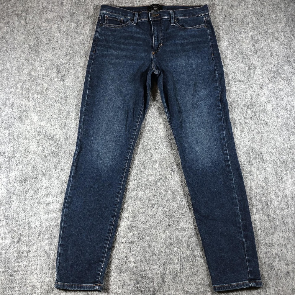 Banana Republic Skinny Fit Jeans Womens 30/10‎ Blue Medium Wash Mid Rise Stretch